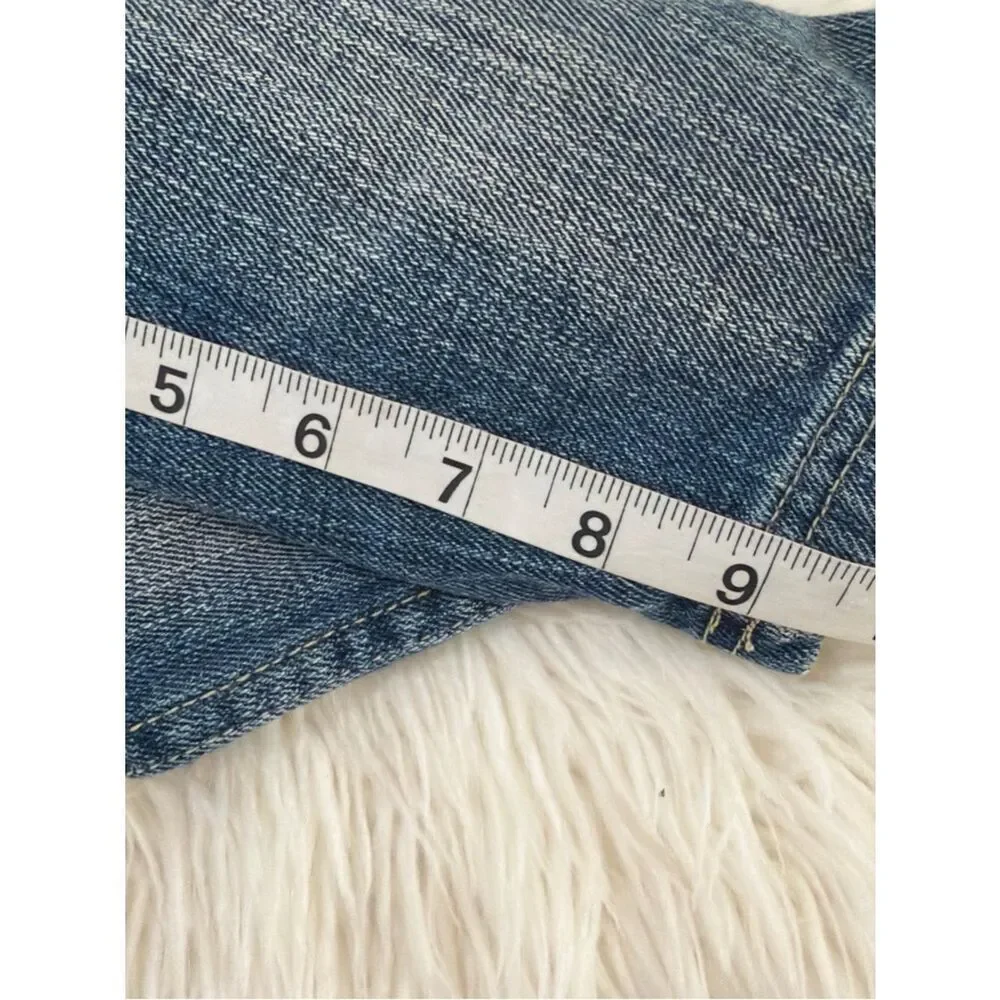 Phat Farm Women’s Washed Blue Denim Shorts Size 6
